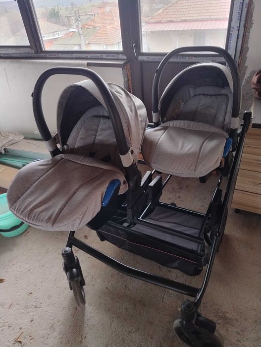 Бебешка количка за близнаци Jedo DUO  3 в 1