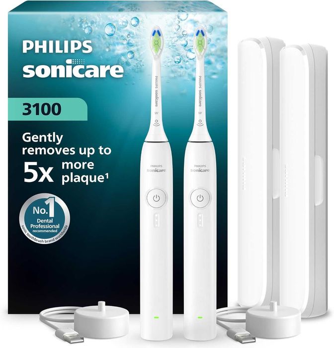 Електрическа четка за зъби Philips Sonicare 3000 Series,2 бр,HX4072/41