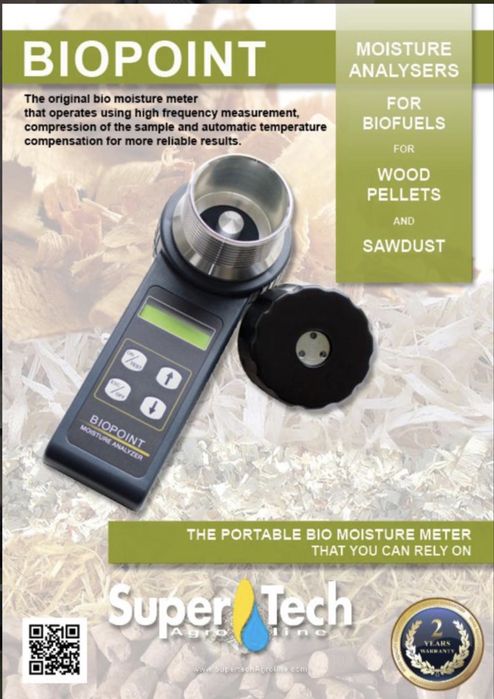 biopoint moisture analyzer - влагомер  за пелети и  друг ви дървесина