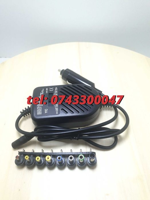 Alimentator Auto Universal Laptop12v 8 Capete Schimb