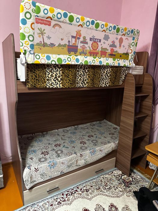 Детская мебель кровать шкаф