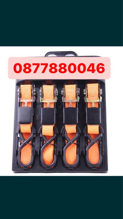 Комплект колани с тресчотка, за укрепване на товари, дължина- 4,5м