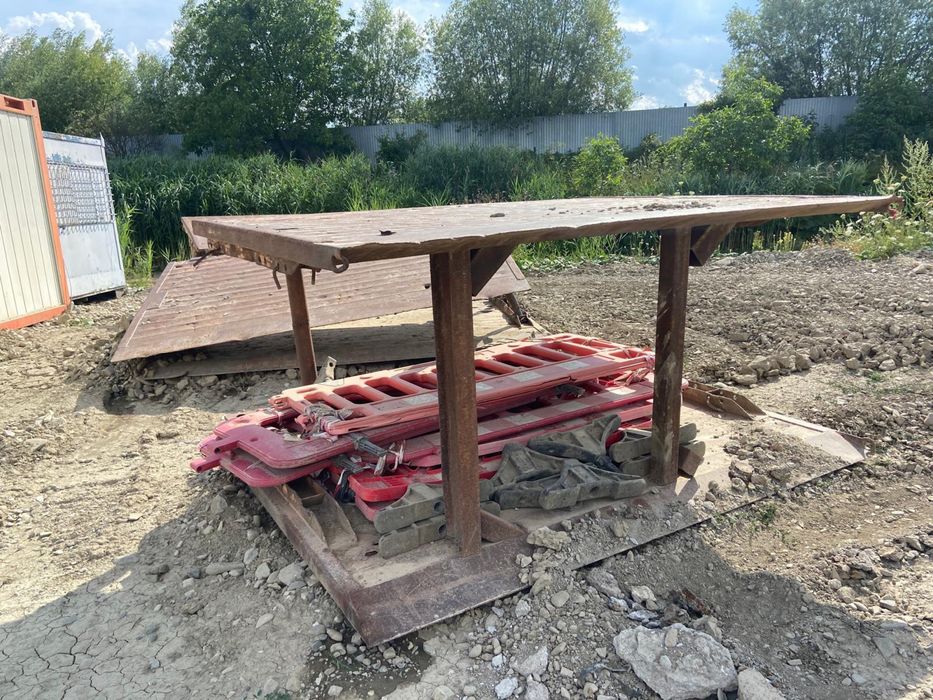 Dispozitiv sprijinire mal lucrari canal