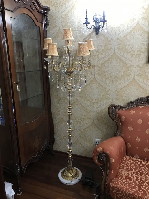 Торшер светильник. Хрусталь