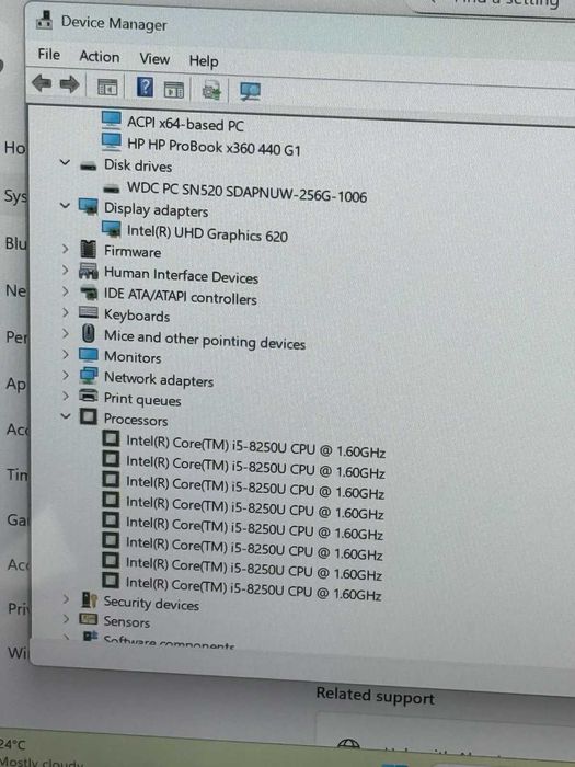 HP Probook X360 440 G1 i5-8250U/8RAM/256SSD/Full HD Touch