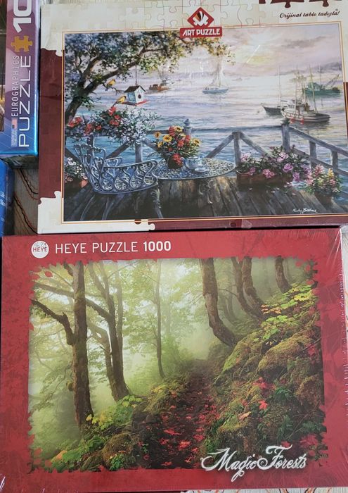Нови пъзели 500 и 1000 части - Heye, Trefl, Clementoni, Cobble Hill..