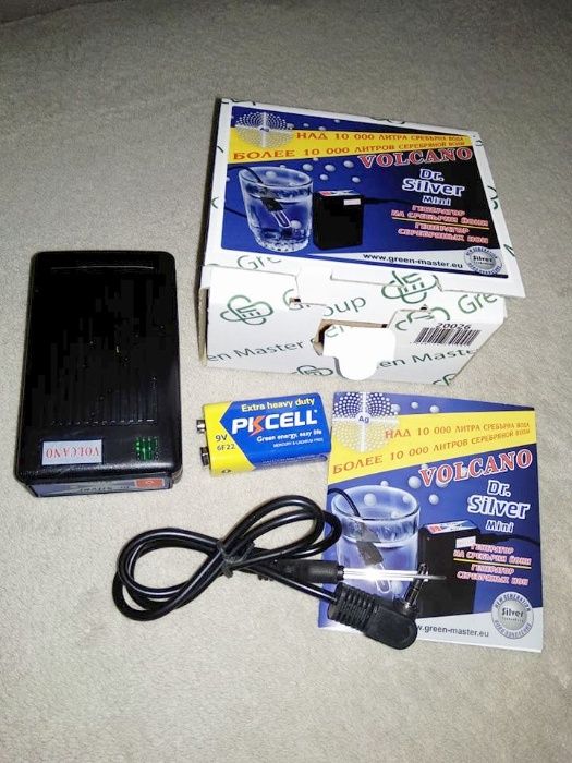 Уред за сребърна вода/генератори на сребърни йони + КНИГА и ГАРАНЦИЯ