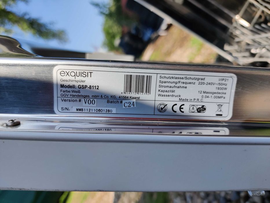 Exquisit GSP-8112  masina spalat vase import Germania