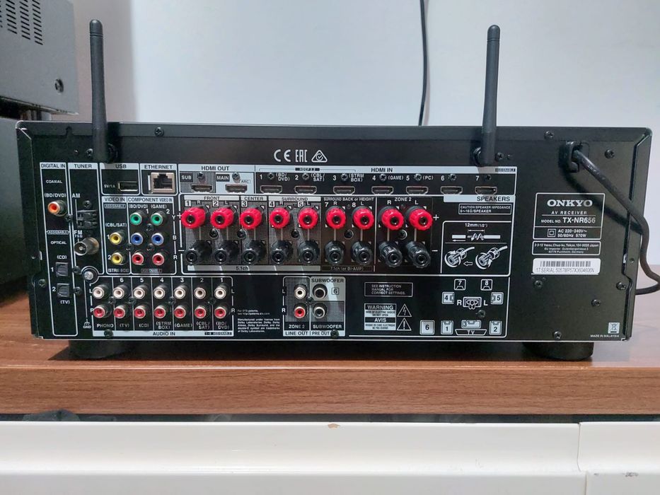 Onkyo TX-NR656 4k/Atmos/Spotify/Bluetooth/Wifi/Lan/Arc/Usb etc.