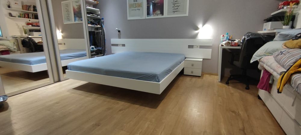 Pat metalic cu somiera