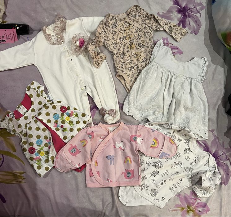 Детская одежда на девочку от 0 до 6 месяца