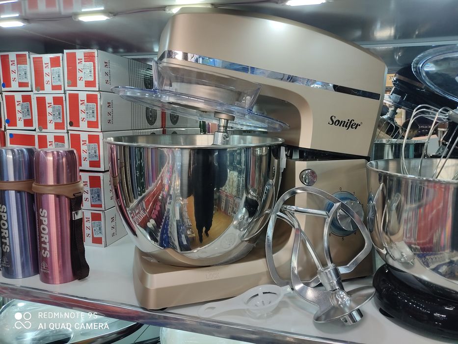Новый Sonifer 8066 Промышленный Планетарный миксер с чашкой Stand mixe