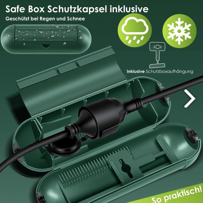 KESSER® удължителен кабел със защитна капачка