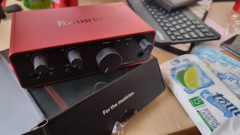 Focusrite Scarlett SOLO 4th Gen USB Sotiladi Srochno звуковая карта