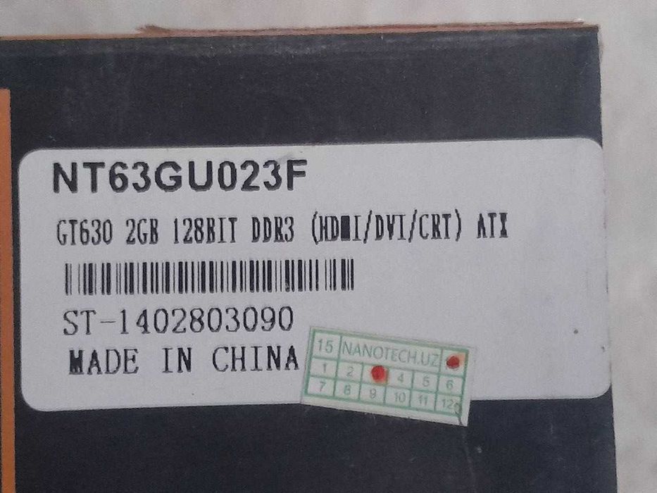 продаю новую видеокарту NVIDIA GEFORCE GT 630 NJNJA