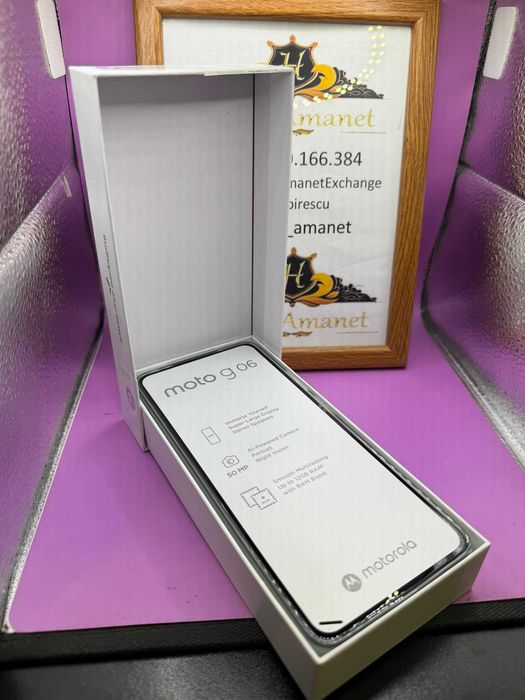 HOPE AMANET P2-Moto g06 desigilat de proba 256 GB/4 RAM