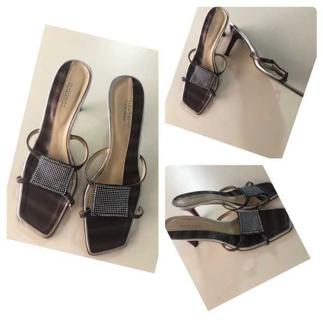 Sandale negre lăcuite, Guess, mărimea 37