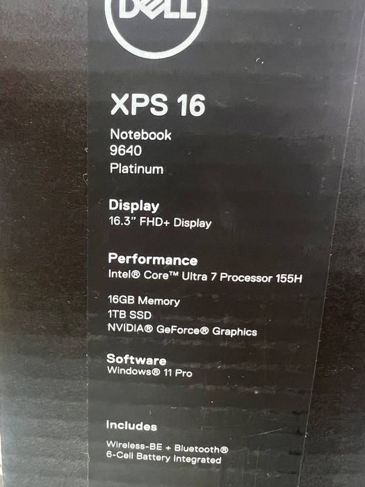 Срочно ноутбук DELL XPS 16 9640 (USA)