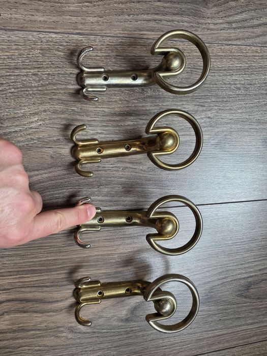 10 бр. закачалки за портманто/мебелен обков