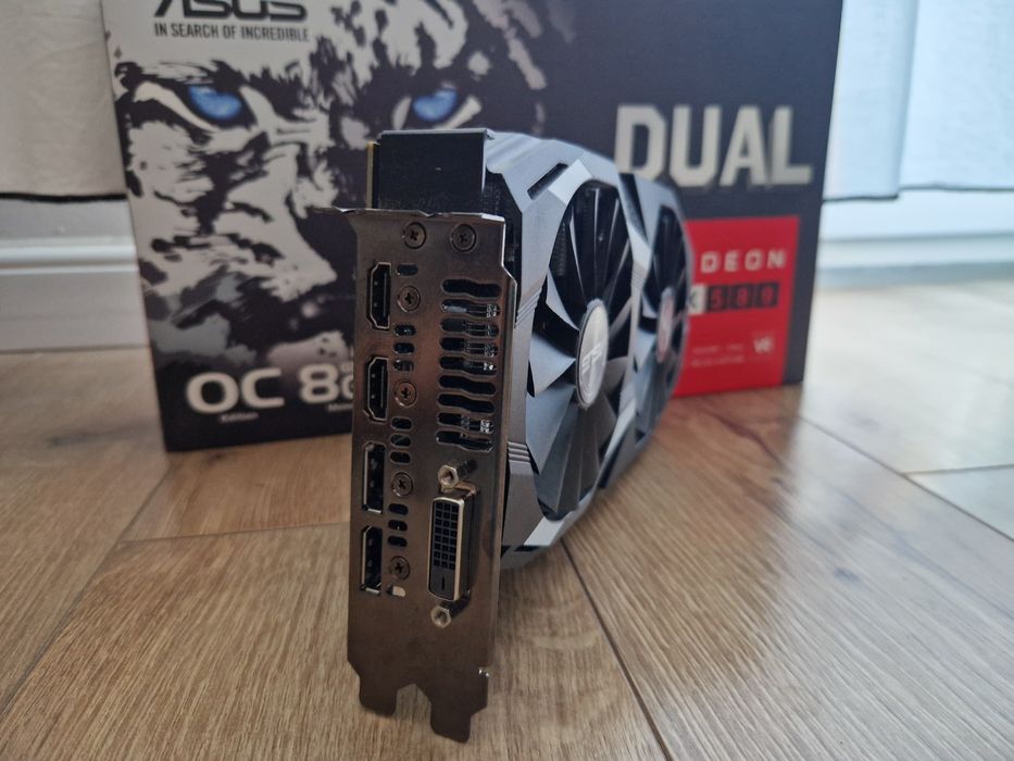 Placa video Asus Radeon RX 580 Dual, 8GB