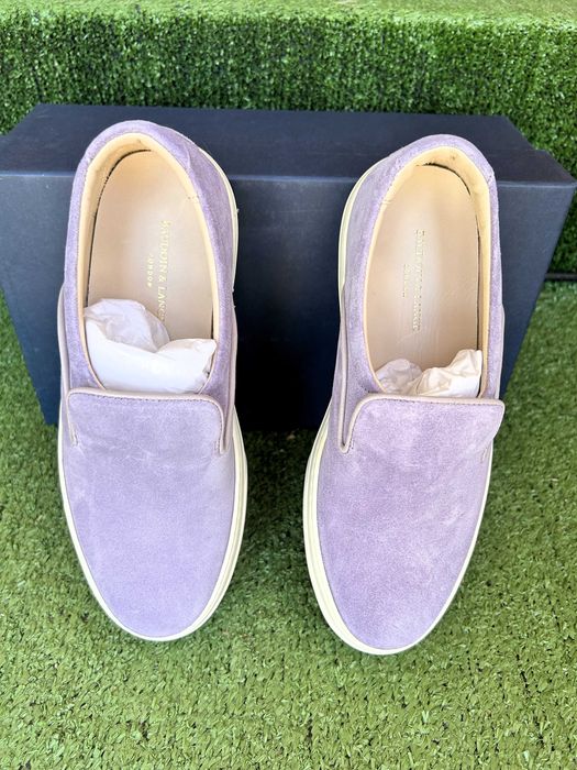 pantofi slipon Baudoin & Lange, marimea 37, culoare violet, gold label