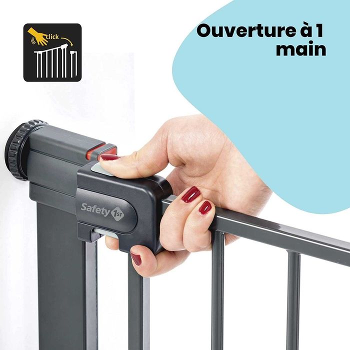 Portita de siguranță pentru copii Safety 1st Easy Close, 73-80 cm,gri