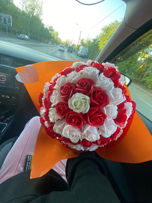 Buchete trandafiri din săpun..