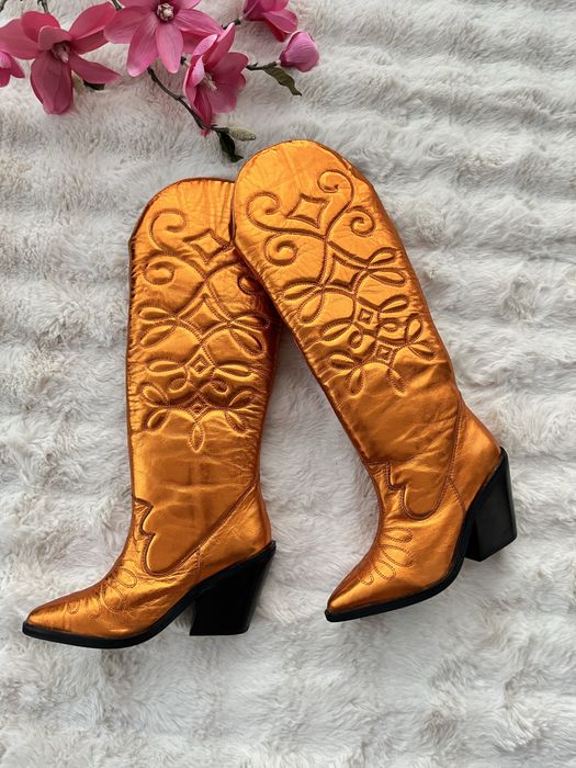 Cizme statement aurii marimea 37