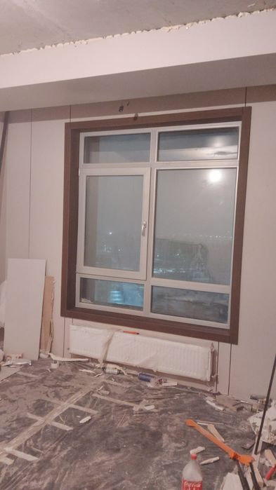 Установка бамбуковыех понелей