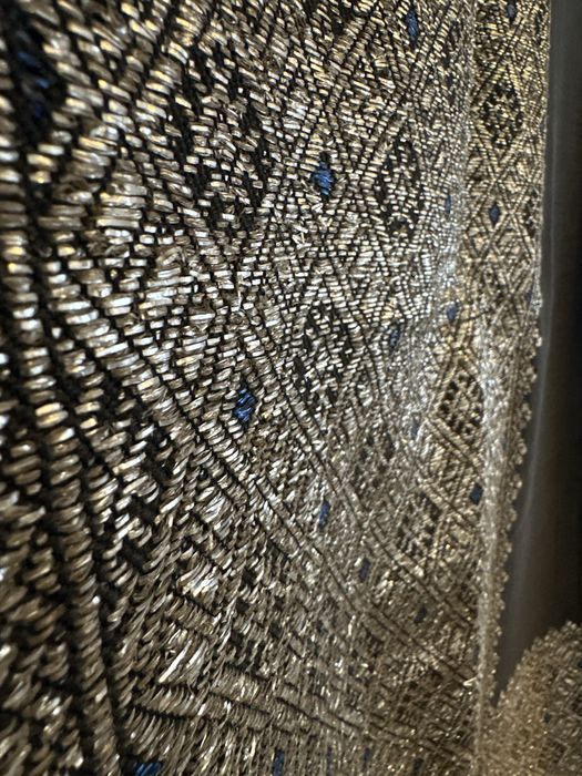 Catrinta, fota lucrata manual in jurul anului 1900, fir de argint