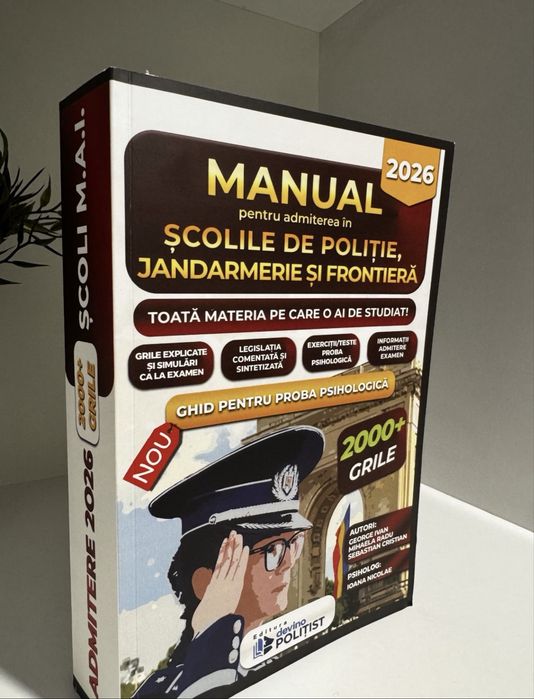 Admitere Politie 2026- carte Devino Politist