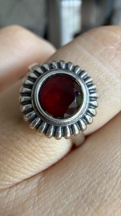 Inel din argint 925 cu granat