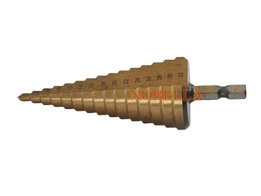 Стъпаловидно свредло за пробиване  Ø 4-32mm, за бормашина