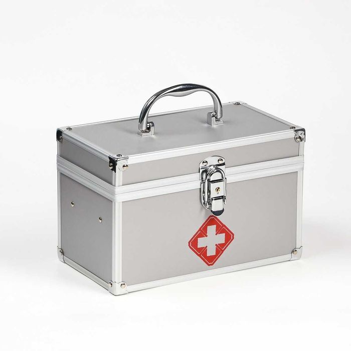 Алюминиевая медицинская Жесткая аптечка первой помощи
