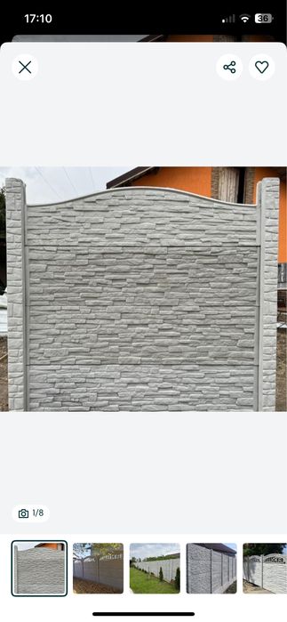 Gard beton prefabricat