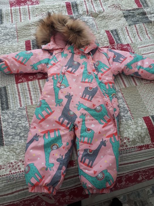 Детский пуховик комбинезон новый