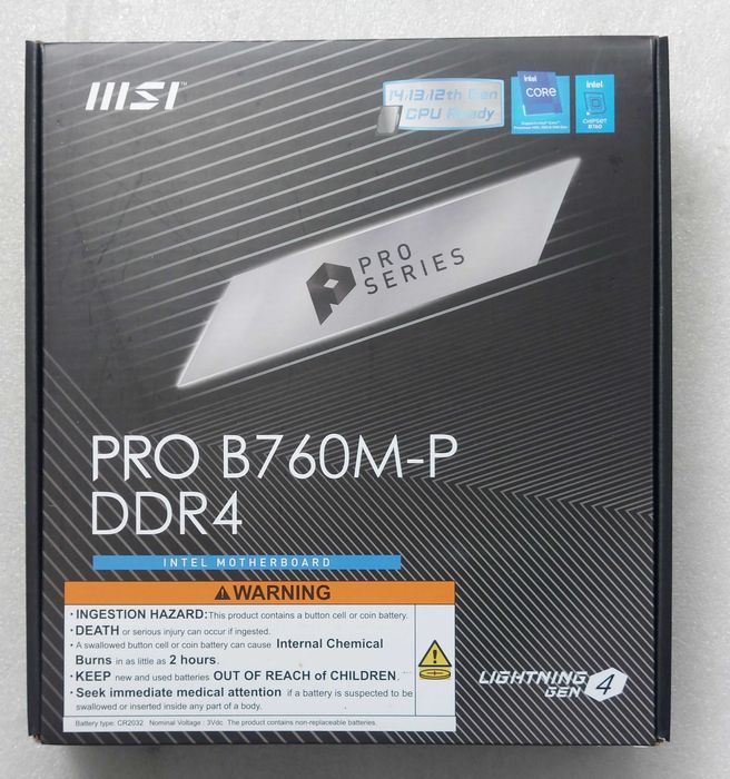 KIT i5 12400 2.5GHz + MSI PRO B760M-P DDR4  +Cooler