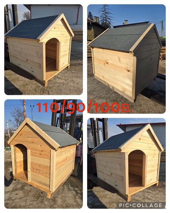 Къщичка за куче - дървена