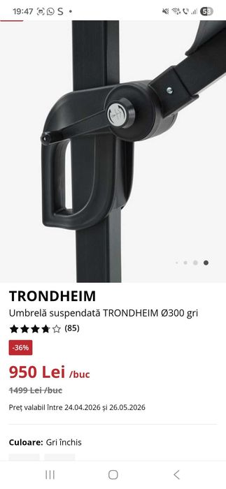 Vand umbrela 3 metri Jysk