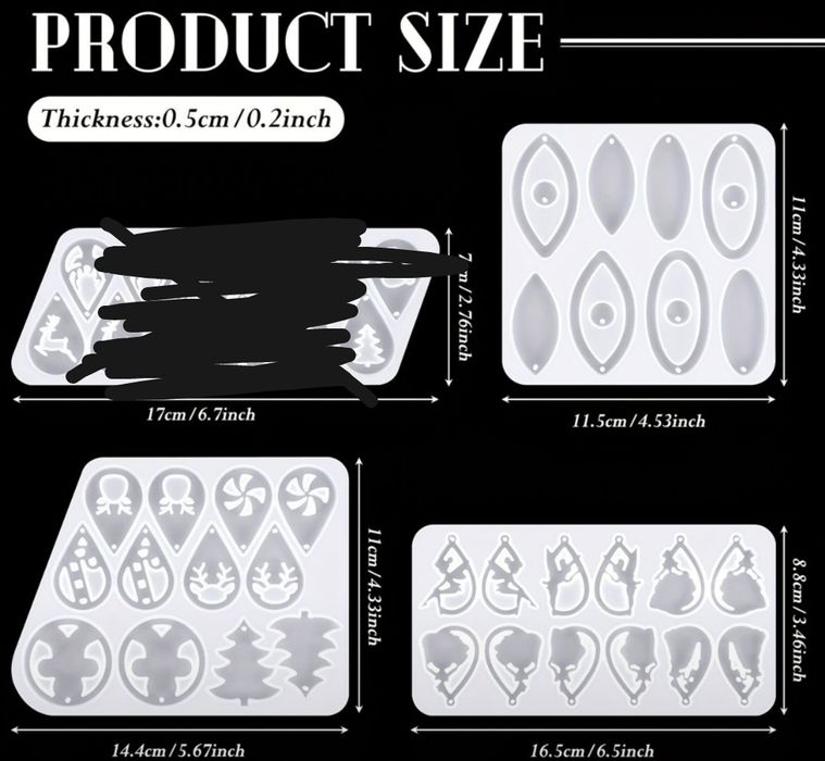 Matrite silicon cercei medalioane