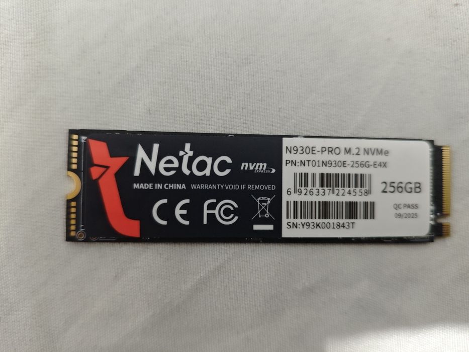 Ssd NETAC M2 256гб