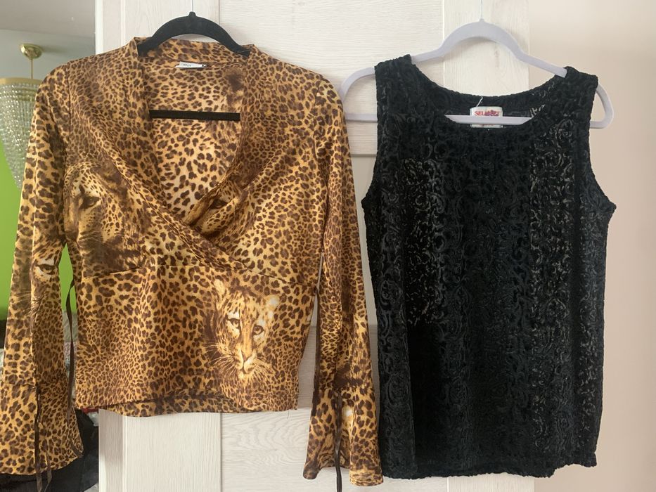 Bluza animal print /catifea