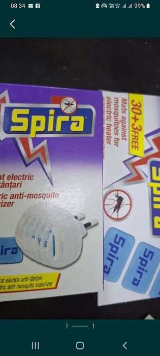 Aparat țânțari Spira + 33 pastile în cutia originala