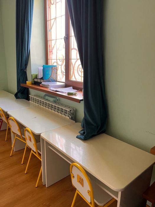 Парты для садика белые