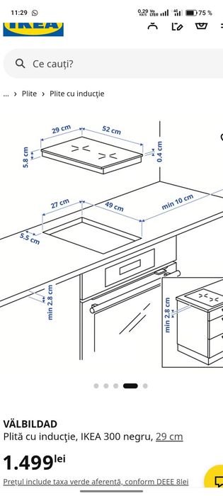 Plita inductie bucatarie 2 ochiuri