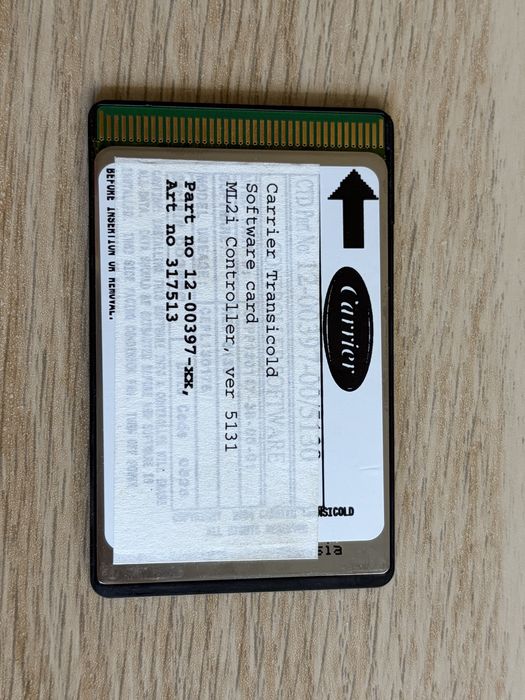 CARRIER 12-00397-00/5130 Card software pentru controler ML2i