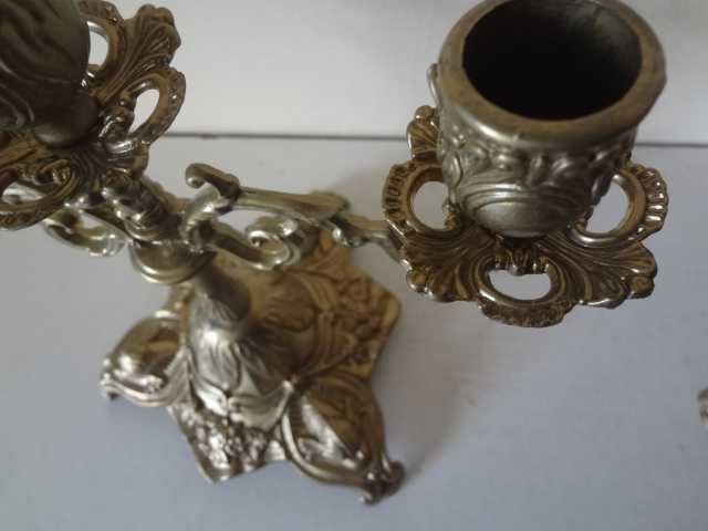 Комплект от 2 бр. бронзови свещника