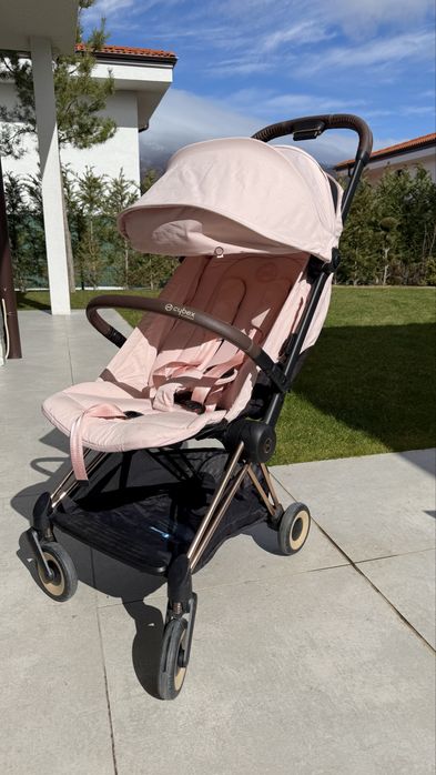 Cybex Coya Peach Pink с Rose Gold шаси
