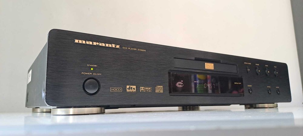 Marantz DV 6200 DVD Player Premium – HDCD – Aluminiu Negru Periat - cu telecomanda