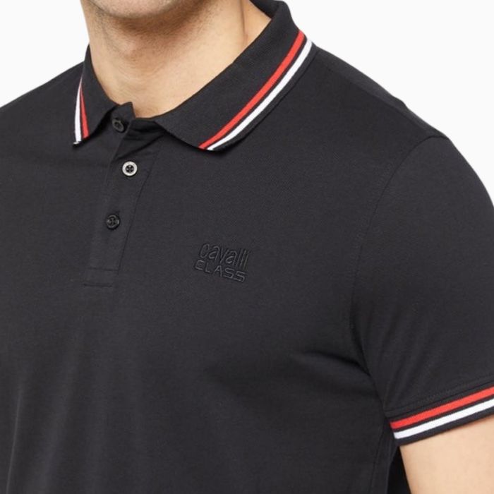 Оригинална мъжка поло тениска Cavalli Class QXT64XKB002_NE05051